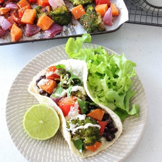 Za’atar Veggie & Black Bean Tacos