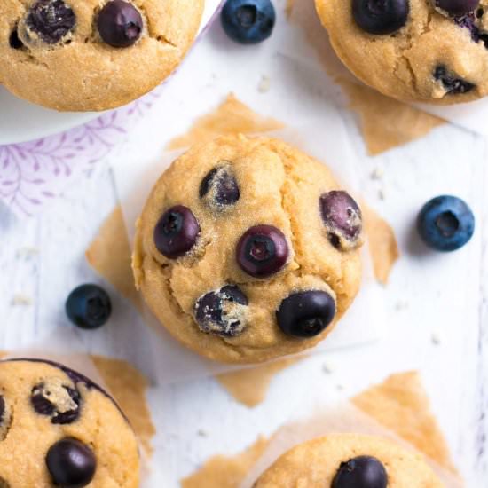 The Best Healthy Blueberry Muffins