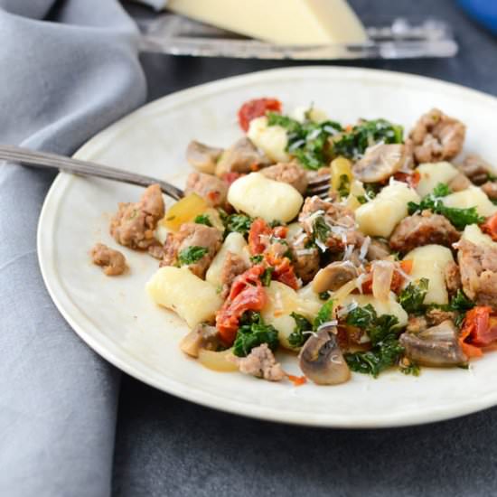 Sausage Kale and Tomato Gnocchi