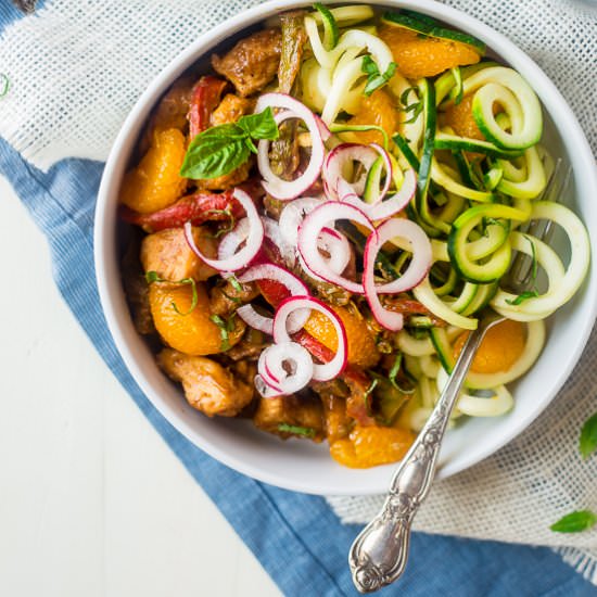 Orange Almond Chicken Stir Fry