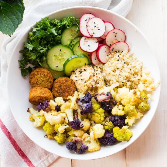 Radish & Falafel Energy Bowl