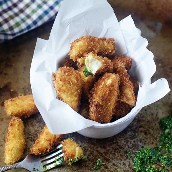 Fried artichoke hearts
