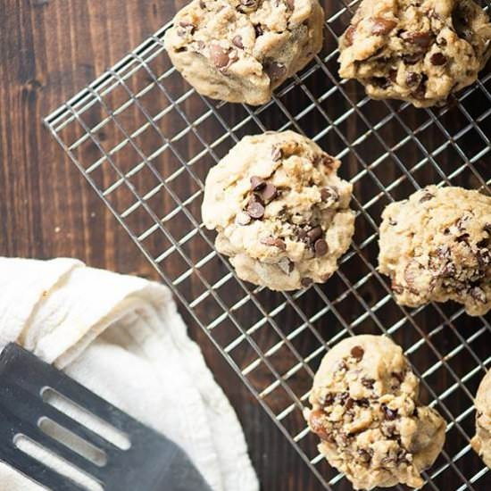 PB Oatmeal Chocolate Chip Cookies