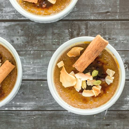 Masala Chai Creme Brulee