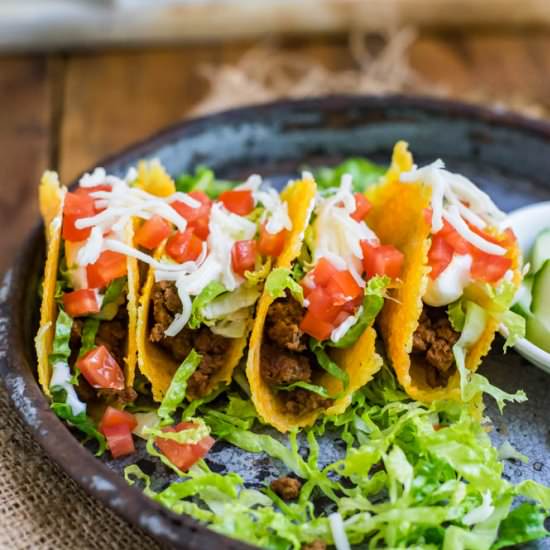 Low-Carb Mini Cheese Tacos