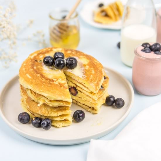 Homemade Blueberry Pancakes