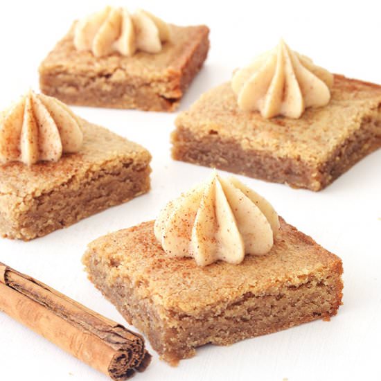 Chai Spiced Blondie Bars