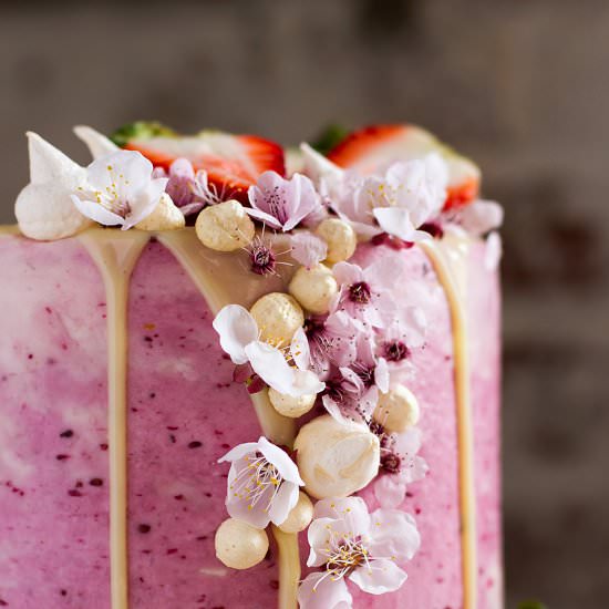 Spring Citrus and Berry Cake