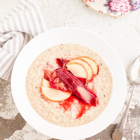 Rhubarb Buckwheat Porridge