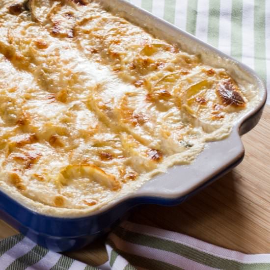 Celery Root Gratin with Horseradish