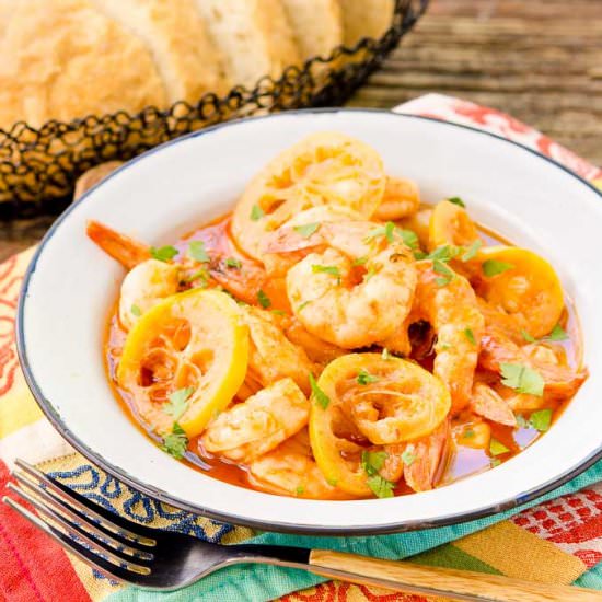 Lemony Barbecue Shrimp