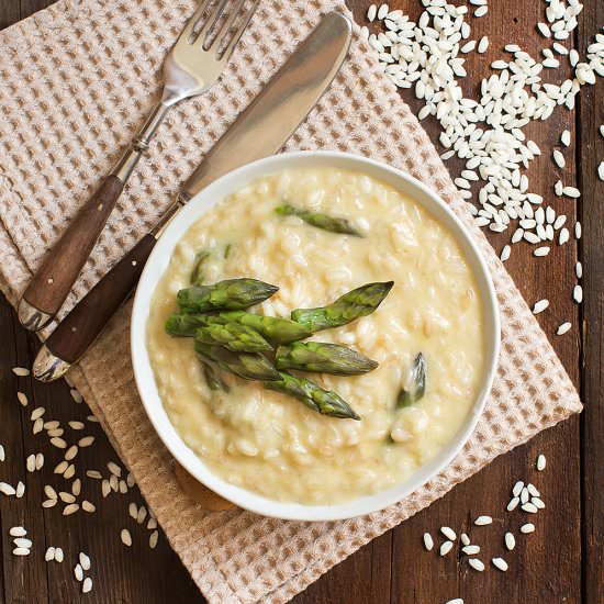 Asparagus and Taleggio Risotto