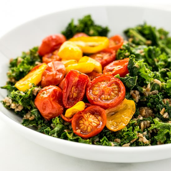 Balsamic Marinated Kale Salad