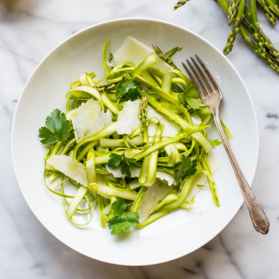 Easy Shaved Asparagus Salad Video!