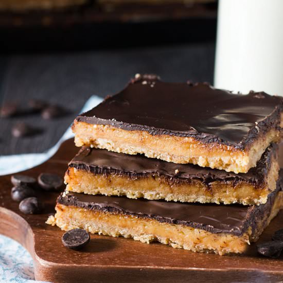 Salted Toffee Cookie Bars