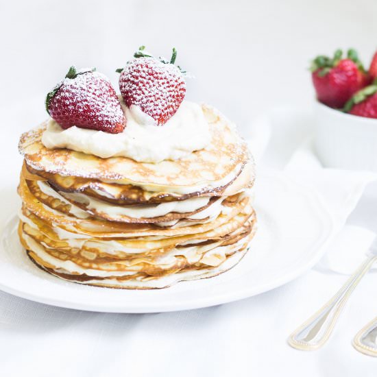 Salted Caramel Crepe Cake