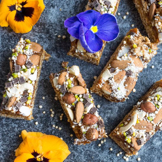 Granola Bars with Vegan Caramel