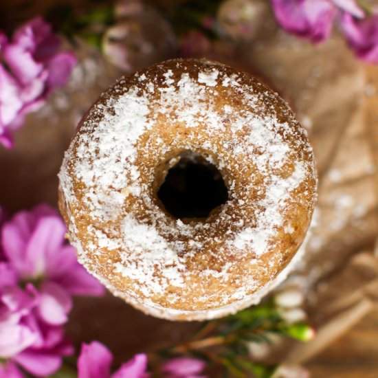 Vegan Mini Powdered Donuts (GF)