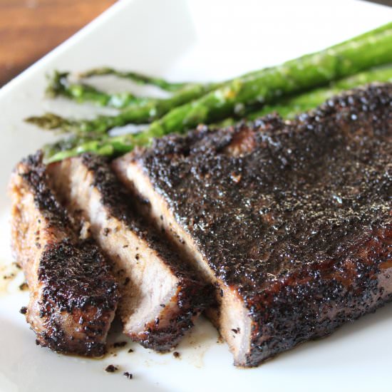 Coffee Crusted Steaks