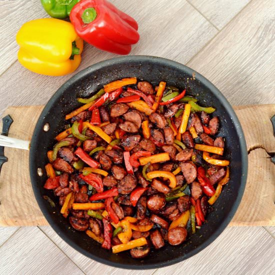 Balsamic Sausage & Peppers