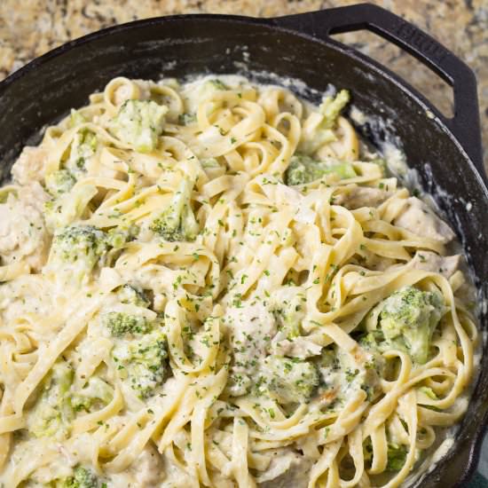 Creamy Skillet Chicken Fettuccine