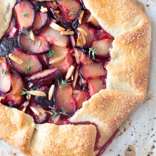 Plum and Thyme Crostata