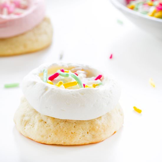 Soft Frosted Sugar Cookies