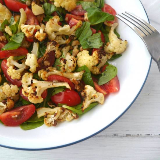 Cauliflower, Tomato & Basil Salad