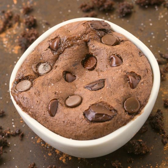 1 Minute Double Chocolate Muffin