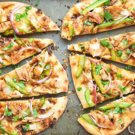 Asian Barbecue Chicken Pizza
