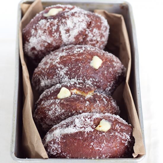 Vanilla Cream-Filled Donuts