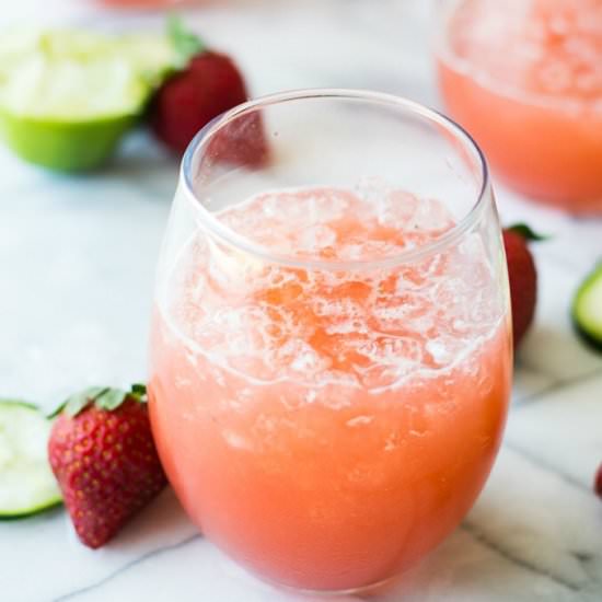 Strawberry Cucumber Agua Fresca