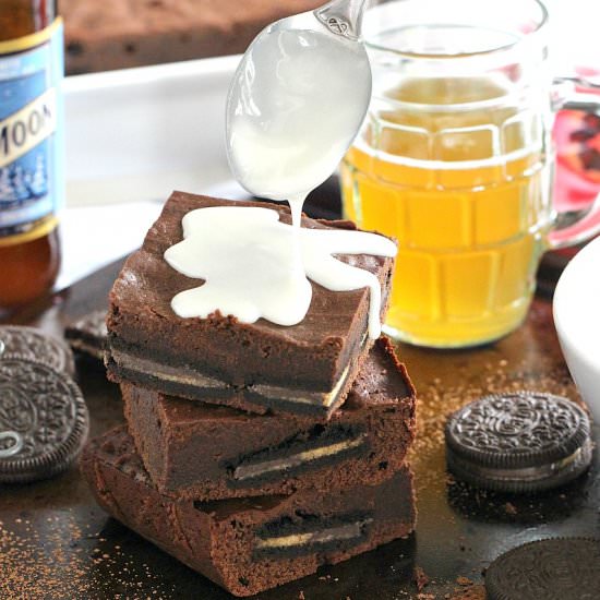 Reese’s Oreo Chocolate Beer Bars