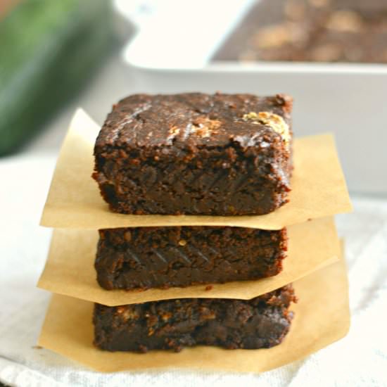 Zucchini Choc Espresso Brownies