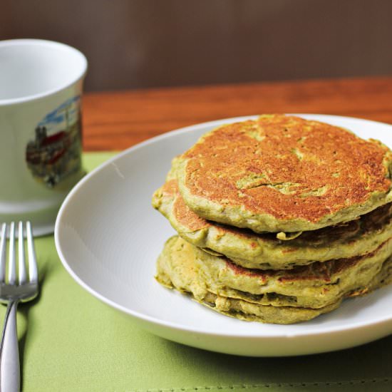 Matcha Green Tea Pancakes