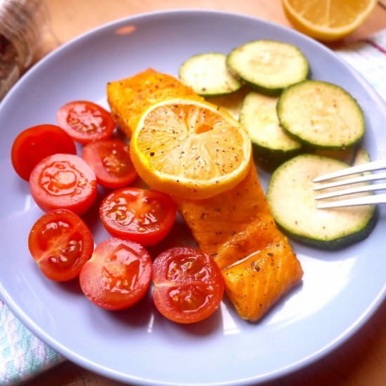 Sweet Lemon-Pepper Turmeric Salmon