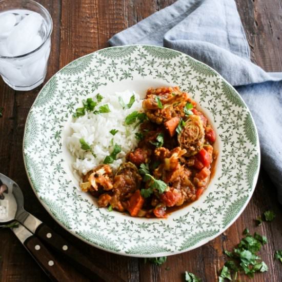 Indian Curry with Roasted Veggies
