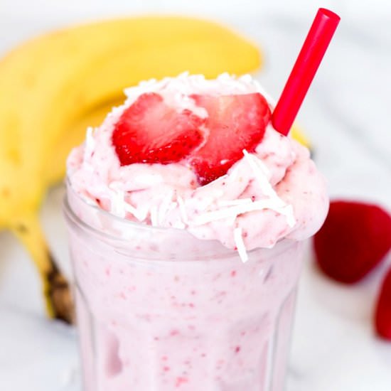 Strawberry Banana Coconut Shake
