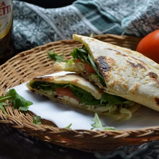 Vegetarian Piadina Sandwich