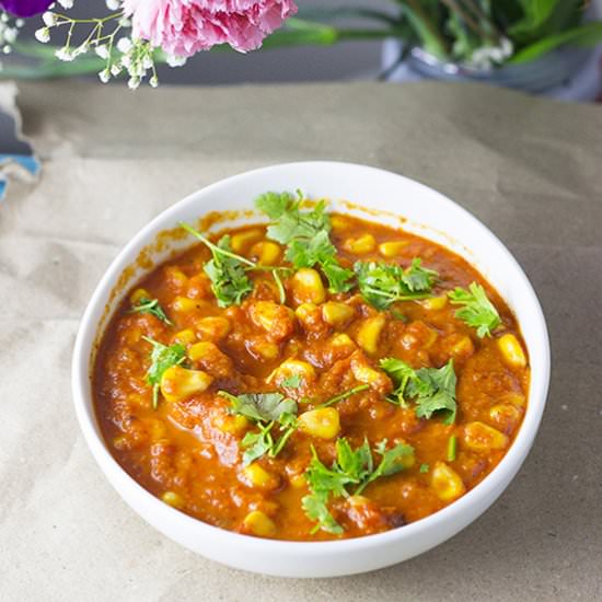 Corn Tomato Bharta