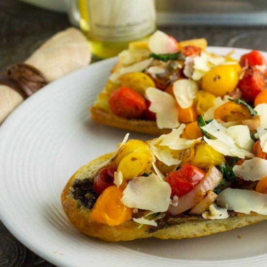 Pan Seared Bruschetta