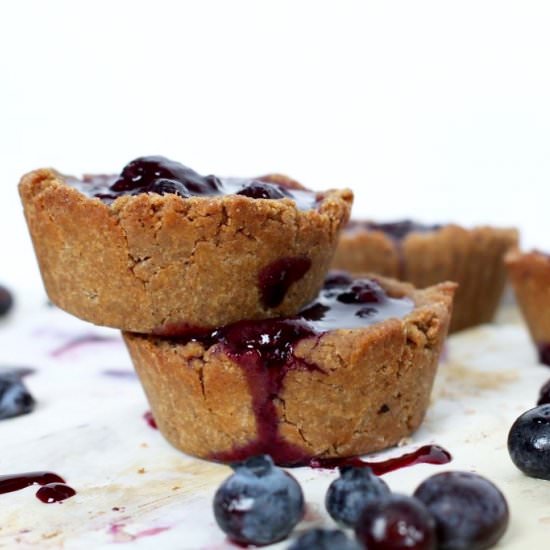 Bourbon Vanilla Blueberry Tarts