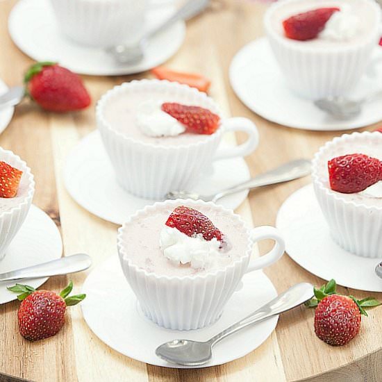 Lightened Strawberry Mousse