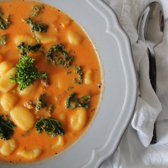 Gnocchi Sausage and Kale Soup