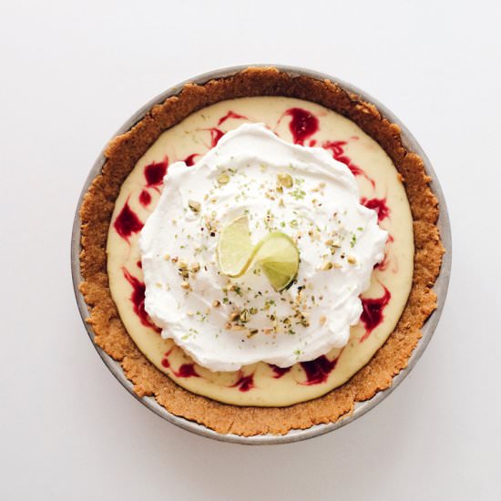 Raspberry Lime Pie