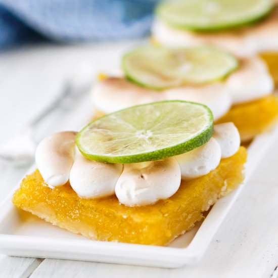 Key Lime Pie Meringue Bars
