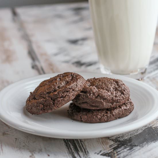 Triple Chocolate Buckwheat Cookies