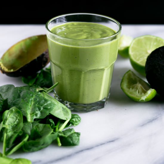 Avocado Matcha Spinach Smoothie