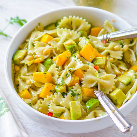 Mango Avocado Pasta Salad