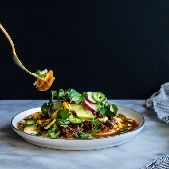 Korean Rice Cake Nachos